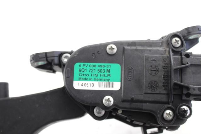 PEDALI OEM N. 6Q1721503M ORIGINAL REZERVNI DEL VOLKSWAGEN POLO 6R1 6C1 (06/2009 - 02/2014) DIESEL LETNIK 2010