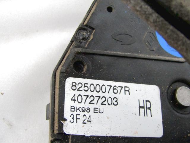 CENTRALNO ZAKLEPANJE ZADNJIH DESNIH VRAT OEM N. 825000767R ORIGINAL REZERVNI DEL RENAULT CLIO BH KH MK4 (2012 - 2019)DIESEL LETNIK 2013