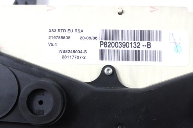 KILOMETER STEVEC OEM N. 8200390132 ORIGINAL REZERVNI DEL RENAULT TRAFIC JL FL EL MK2 (2001 - 2014) DIESEL LETNIK 2006