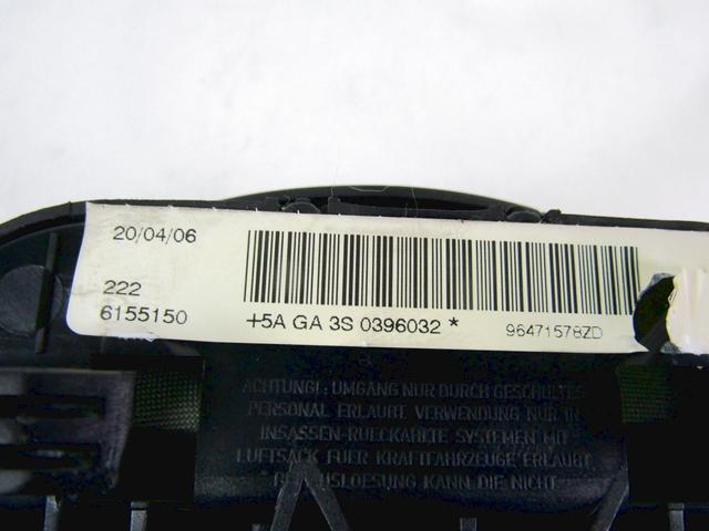 KIT AIRBAG KOMPLET OEM N. 18344 KIT AIRBAG COMPLETO ORIGINAL REZERVNI DEL CITROEN C4 MK1 / COUPE L LC (2004 - 08/2009) DIESEL LETNIK 2006