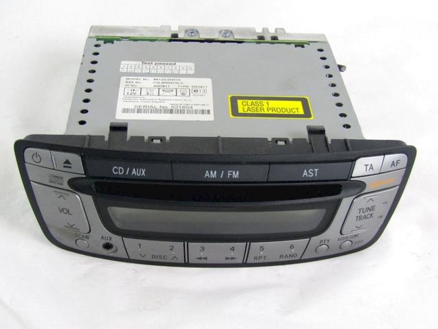 RADIO CD / OJACEVALNIK / IMETNIK HIFI OEM N. 86120-0H010 ORIGINAL REZERVNI DEL PEUGEOT 107 PM PN (2005 - 2014) BENZINA LETNIK 2007