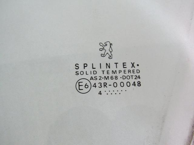 STEKLO SPREDNJIH LEVIH VRAT OEM N. 9201G0 ORIGINAL REZERVNI DEL PEUGEOT 307 3A/B/C/E/H BER/SW/CABRIO (2001 - 2009) DIESEL LETNIK 2006