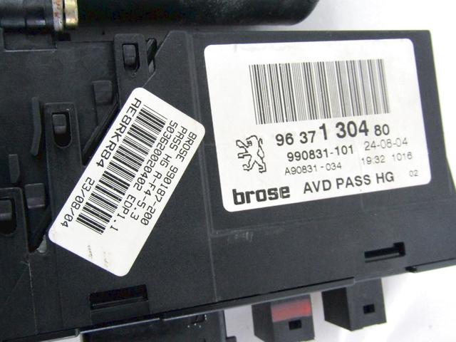 MEHANIZEM DVIGA SPREDNJIH STEKEL  OEM N. 17995 SISTEMA ALZACRISTALLO PORTA ANTERIORE ELETTR ORIGINAL REZERVNI DEL PEUGEOT 307 3A/B/C/E/H BER/SW/CABRIO (2001 - 2009) DIESEL LETNIK 2006