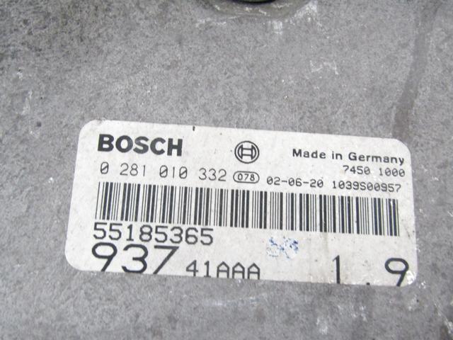 KOMPLET ODKLEPANJE IN VZIG  OEM N. 16441 KIT ACCENSIONE AVVIAMENTO ORIGINAL REZERVNI DEL ALFA ROMEO 147 937 (2001 - 2005)DIESEL LETNIK 2004