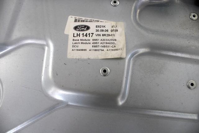 MEHANIZEM DVIGA SPREDNJIH STEKEL  OEM N. 18518 SISTEMA ALZACRISTALLO PORTA ANTERIORE ELETTR ORIGINAL REZERVNI DEL FORD FOCUS DA HCP DP MK2 BER/SW (2005 - 2008) DIESEL LETNIK 2006