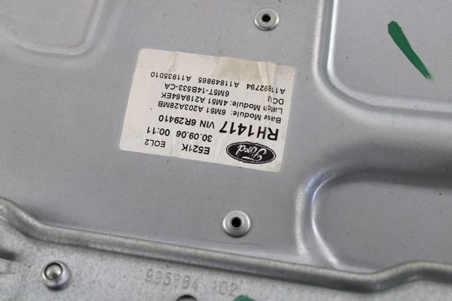 MEHANIZEM DVIGA SPREDNJIH STEKEL  OEM N. 18518 SISTEMA ALZACRISTALLO PORTA ANTERIORE ELETTR ORIGINAL REZERVNI DEL FORD FOCUS DA HCP DP MK2 BER/SW (2005 - 2008) DIESEL LETNIK 2006