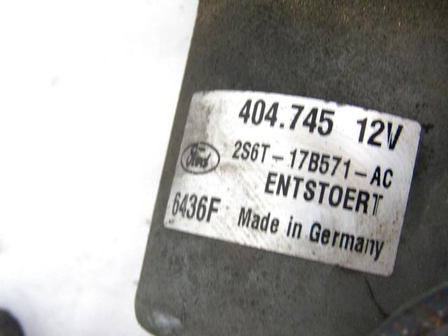 MOTORCEK PREDNJIH BRISALCEV OEM N. 2S6T-17B571-AC ORIGINAL REZERVNI DEL FORD FIESTA JH JD MK5 R (2005 - 2008) DIESEL LETNIK 2006