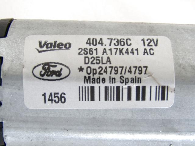 MOTORCEK ZADNJEGA BRISALCA OEM N. 2S61-A17K441-AC ORIGINAL REZERVNI DEL FORD FIESTA JH JD MK5 R (2005 - 2008) DIESEL LETNIK 2006