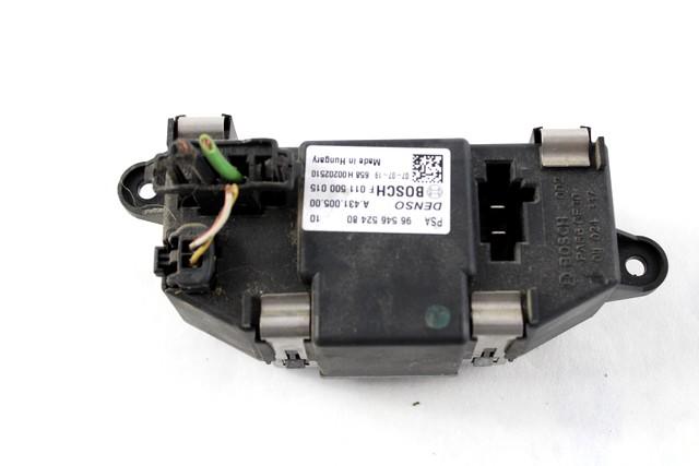 REGULATOR PREZRACEVANJA OEM N. 9654652480 ORIGINAL REZERVNI DEL FIAT SCUDO 270 MK2 (2007 - 2016) DIESEL LETNIK 2008