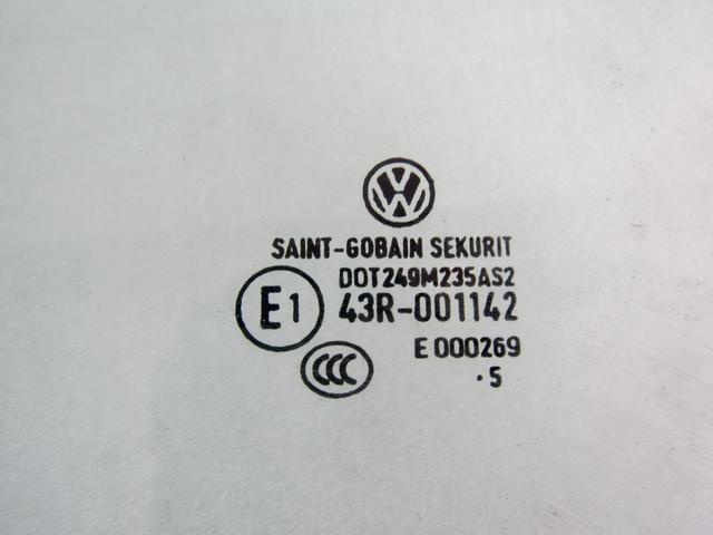 STEKLO SPREDNJIH LEVIH VRAT OEM N. 6Q4845201C ORIGINAL REZERVNI DEL VOLKSWAGEN POLO 9N R (2005 - 10/2009) DIESEL LETNIK 2005