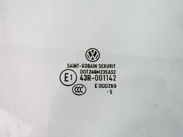 STEKLO SPREDNJIH DESNIH VRAT OEM N. 6Q4845202C ORIGINAL REZERVNI DEL VOLKSWAGEN POLO 9N R (2005 - 10/2009) DIESEL LETNIK 2005