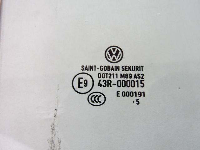 STEKLO ZADNJIH DESNIH VRAT OEM N. 6Q6845026C ORIGINAL REZERVNI DEL VOLKSWAGEN POLO 9N R (2005 - 10/2009) DIESEL LETNIK 2005