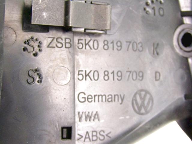 ODVOD ZRAKA OEM N. 5K0819703K ORIGINAL REZERVNI DEL VOLKSWAGEN GOLF VI 5K1 517 AJ5 MK6 (2008-2012) DIESEL LETNIK 2011