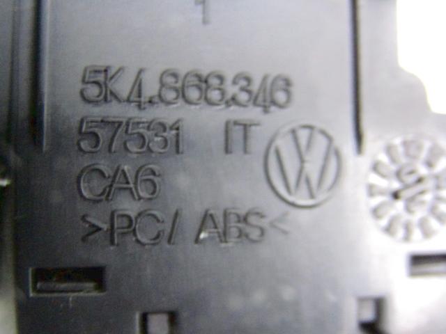 ZADNJE STIKALO OEM N. 5K0959855 ORIGINAL REZERVNI DEL VOLKSWAGEN GOLF VI 5K1 517 AJ5 MK6 (2008-2012) DIESEL LETNIK 2011