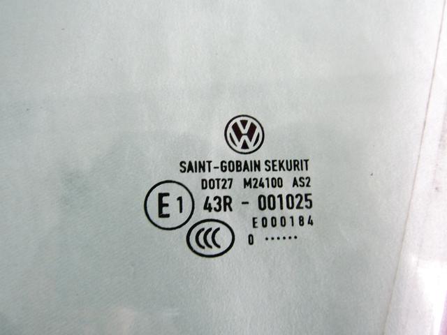 STEKLO SPREDNJIH LEVIH VRAT OEM N. 5K4845201B ORIGINAL REZERVNI DEL VOLKSWAGEN GOLF VI 5K1 517 AJ5 MK6 (2008-2012) DIESEL LETNIK 2011