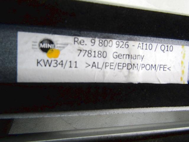 BAR STRE?NI PAR OEM N. 9918 BARRE TETTO COPPIA ORIGINAL REZERVNI DEL MINI COUNTRYMAN R60 (2010 - 2014)DIESEL LETNIK 2011