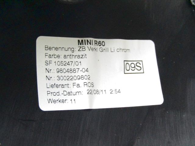 ARMATURNA PLO?CA OEM N. 51459804887 ORIGINAL REZERVNI DEL MINI COUNTRYMAN R60 (2010 - 2014)DIESEL LETNIK 2011