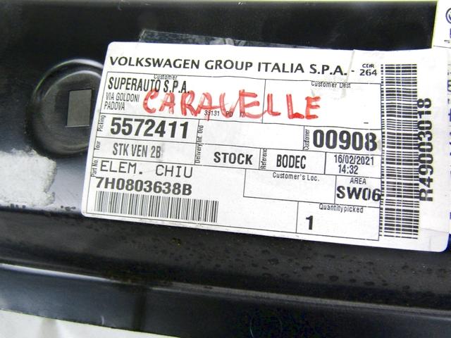 BOCNA STRUKTURA KAROSERIJE OEM N. 7H0803638B ORIGINAL REZERVNI DEL VOLKSWAGEN TRANSPORTER T5 / CARAVELLE (2003 - 2015) LETNIK 2012