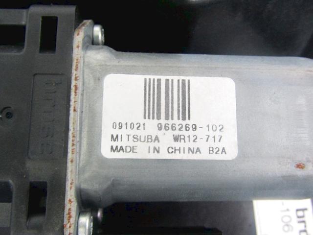 MEHANIZEM DVIGA SPREDNJIH STEKEL  OEM N. 32119 SISTEMA ALZACRISTALLO PORTA ANTERIORE ELETTR ORIGINAL REZERVNI DEL VOLVO XC60 156 (2008 - 2013)DIESEL LETNIK 2010