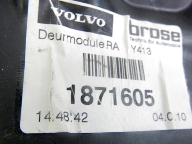 MEHANIZEM DVIGA ZADNJIH STEKEL  OEM N. 32119 SISTEMA ALZACRISTALLO PORTA POSTERIORE ELETT ORIGINAL REZERVNI DEL VOLVO XC60 156 (2008 - 2013)DIESEL LETNIK 2010