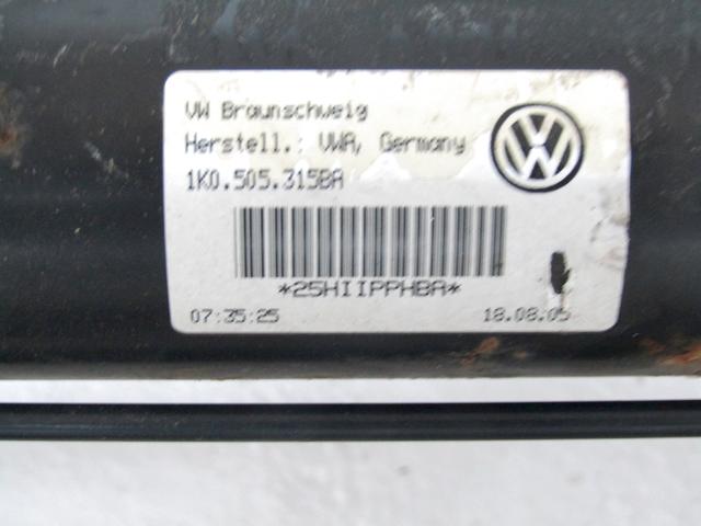 MOST ZADNJE OSI OEM N. 1K0505315BA ORIGINAL REZERVNI DEL AUDI A3 MK2 8P 8PA 8P1 (2003 - 2008)BENZINA LETNIK 2005