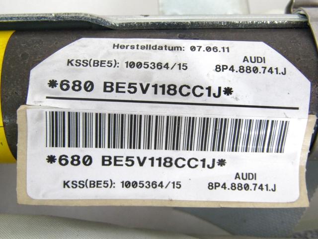 ZRACNA BLAZINA GLAVA LEVA OEM N. 8P4880741J ORIGINAL REZERVNI DEL AUDI A3 MK2R 8P 8PA 8P1 8P7 (2008 - 2012)DIESEL LETNIK 2011