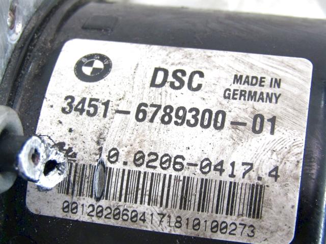 ABS AGREGAT S PUMPO OEM N. 34516789300 ORIGINAL REZERVNI DEL BMW SERIE 1 BER/COUPE/CABRIO E81/E82/E87/E88 LCI R (2007 - 2013) DIESEL LETNIK 2010