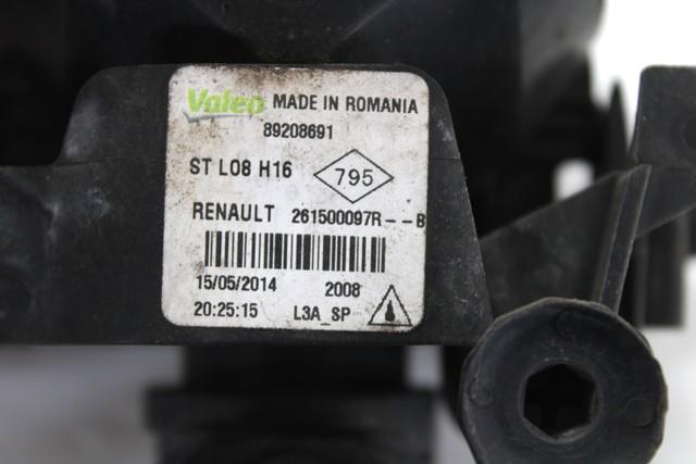 LEVA MEGLENKA OEM N. 261500097R ORIGINAL REZERVNI DEL RENAULT CAPTUR J5 H5 (2013 - 2019) DIESEL LETNIK 2014