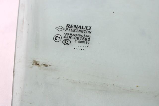 STEKLO ZADNJIH DESNIH VRAT OEM N. 823009608R ORIGINAL REZERVNI DEL RENAULT CAPTUR J5 H5 (2013 - 2019) DIESEL LETNIK 2014