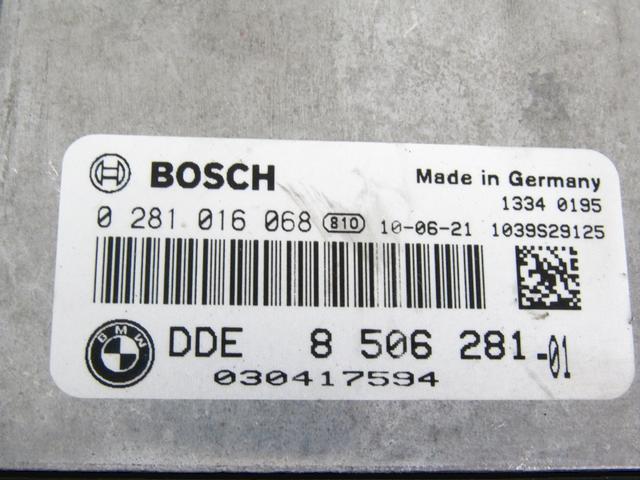 KOMPLET ODKLEPANJE IN VZIG  OEM N. 58252 KIT ACCENSIONE AVVIAMENTO ORIGINAL REZERVNI DEL BMW SERIE 1 BER/COUPE/CABRIO E81/E82/E87/E88 LCI R (2007 - 2013) DIESEL LETNIK 2010