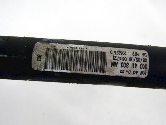 SPREDNJI STABILIZATOR OEM N. 1K0411303AM ORIGINAL REZERVNI DEL VOLKSWAGEN GOLF PLUS 5M1 521 MK1 (2004 - 2009) DIESEL LETNIK 2006