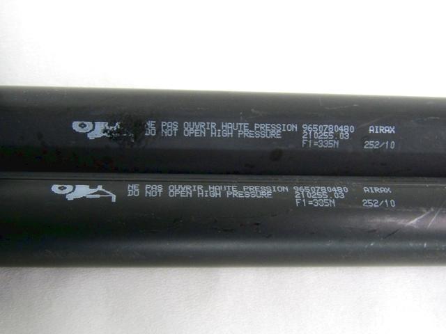 AMORTIZERJI PRTLJAZNIH VRAT  OEM N. 9650780480 ORIGINAL REZERVNI DEL PEUGEOT 207 / 207 CC R WA WC WD WK (05/2009 - 2015) DIESEL LETNIK 2010