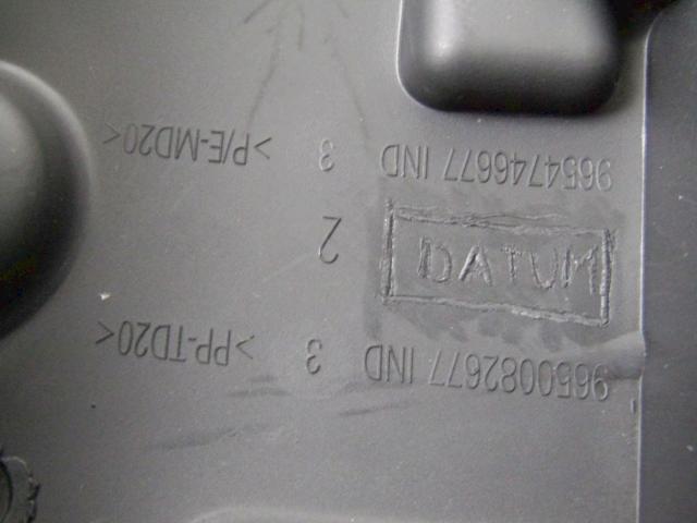 MONTA?NI DELI /  ARMATURNE PLOSCE SPODNJI OEM N. 9654746677 ORIGINAL REZERVNI DEL PEUGEOT 207 / 207 CC R WA WC WD WK (05/2009 - 2015) DIESEL LETNIK 2010