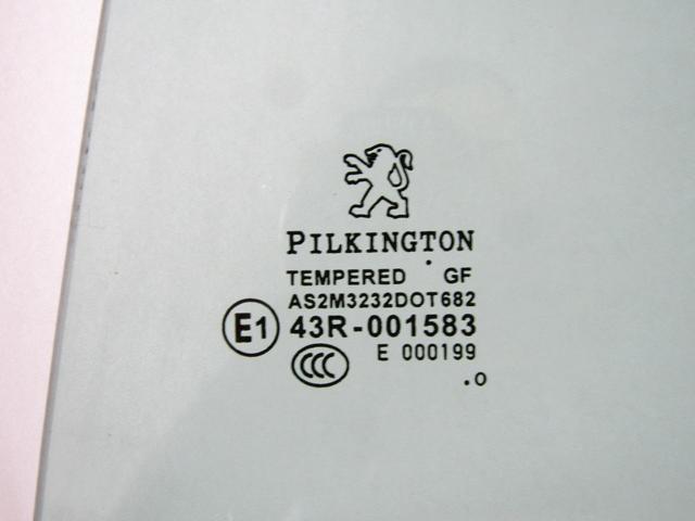 ZADNJA LEVA STEKLO OEM N. 9203GK ORIGINAL REZERVNI DEL PEUGEOT 207 / 207 CC R WA WC WD WK (05/2009 - 2015) DIESEL LETNIK 2010
