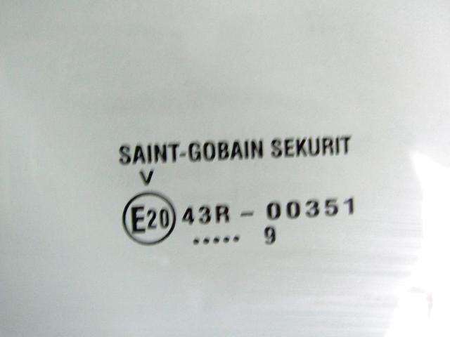 ZADNJA LEVA STEKLO OEM N. 71743830 ORIGINAL REZERVNI DEL FIAT SEDICI FY R (05/2009 - 2014) DIESEL LETNIK 2009