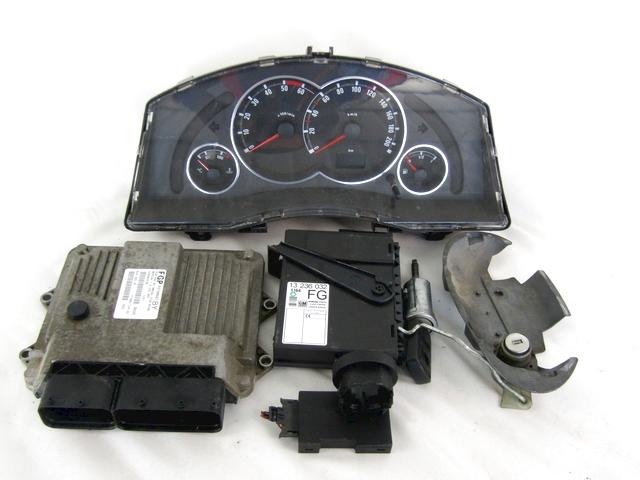 KOMPLET ODKLEPANJE IN VZIG  OEM N. 19290 KIT ACCENSIONE AVVIAMENTO ORIGINAL REZERVNI DEL OPEL MERIVA A X03 R (2006 - 2010) DIESEL LETNIK 2006