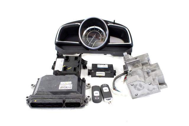 KOMPLET ODKLEPANJE IN VZIG  OEM N. 109547 KIT ACCENSIONE AVVIAMENTO ORIGINAL REZERVNI DEL MAZDA 2 DJ MK3 (DAL 2014) BENZINA LETNIK 2016