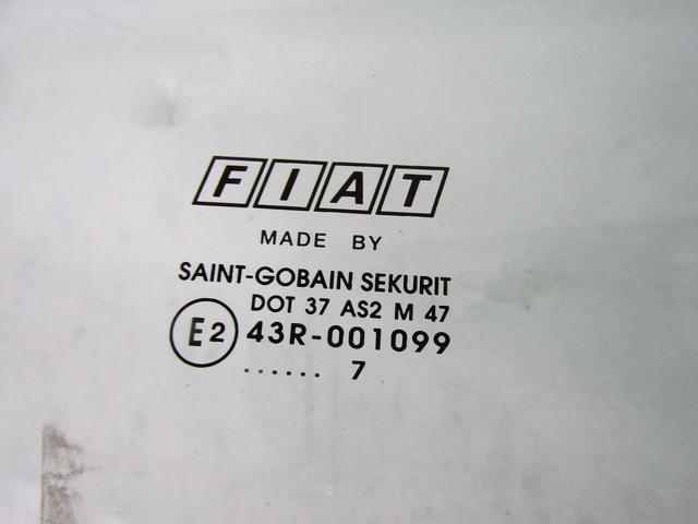 STEKLO ZADNJIH DESNIH VRAT OEM N. 51788741 ORIGINAL REZERVNI DEL FIAT BRAVO 198 (02/2007 - 2010) DIESEL LETNIK 2007