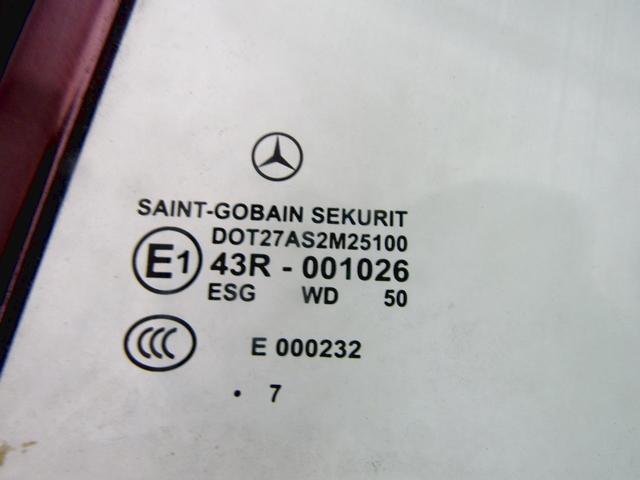 ZADNJA LEVA STEKLO OEM N. A2096700110 ORIGINAL REZERVNI DEL MERCEDES CLASSE CLK W209 C209 COUPE A209 CABRIO (2002 - 2010)DIESEL LETNIK 2007