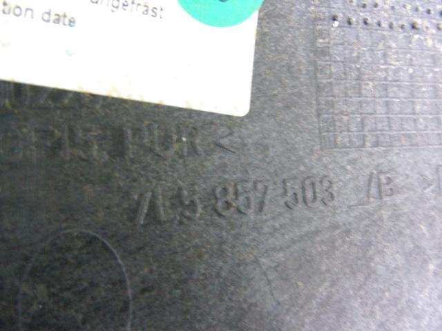 MONTA?NI DELI /  ARMATURNE PLOSCE SPODNJI OEM N. 7L5857503 ORIGINAL REZERVNI DEL PORSCHE CAYENNE 9PA MK1 (2003 -2008) BENZINA LETNIK 2004