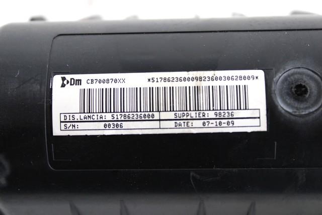 KIT AIRBAG KOMPLET OEM N. 9258 KIT AIRBAG COMPLETO ORIGINAL REZERVNI DEL LANCIA Y YPSILON 843 R (2006 - 2011) BENZINA/GPL LETNIK 2009