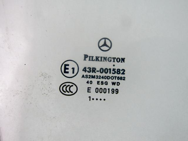 STEKLO SPREDNJIH DESNIH VRAT OEM N. A1697250210 ORIGINAL REZERVNI DEL MERCEDES CLASSE A W169 5P C169 3P R (05/2008 - 2012) DIESEL LETNIK 2011