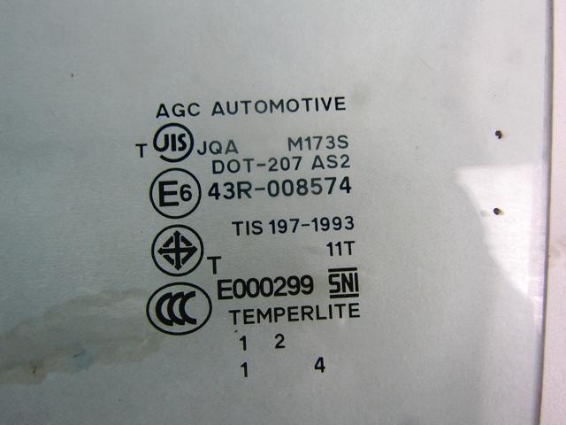 ZADNJA LEVA STEKLO OEM N. 5736A299 ORIGINAL REZERVNI DEL MITSUBISHI SPACE STAR A0A (DAL 2012) BENZINA LETNIK 2014