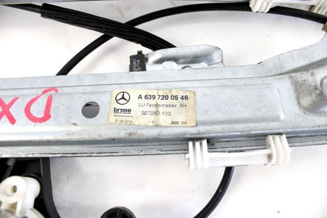 MEHANIZEM DVIGA SPREDNJIH STEKEL  OEM N. 7605 SISTEMA ALZACRISTALLO PORTA ANTERIORE ELETTRI ORIGINAL REZERVNI DEL MERCEDES VITO W639 W638 (2003 - 2014)DIESEL LETNIK 2014