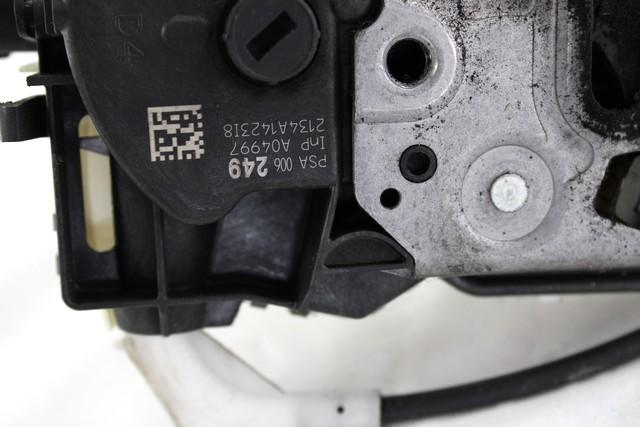 CENTRALNO ZAKLEPANJE ZADNJIH DESNIH VRAT OEM N. 9800624980 ORIGINAL REZERVNI DEL CITROEN C3 MK2 SC (2009 - 2016) DIESEL LETNIK 2014