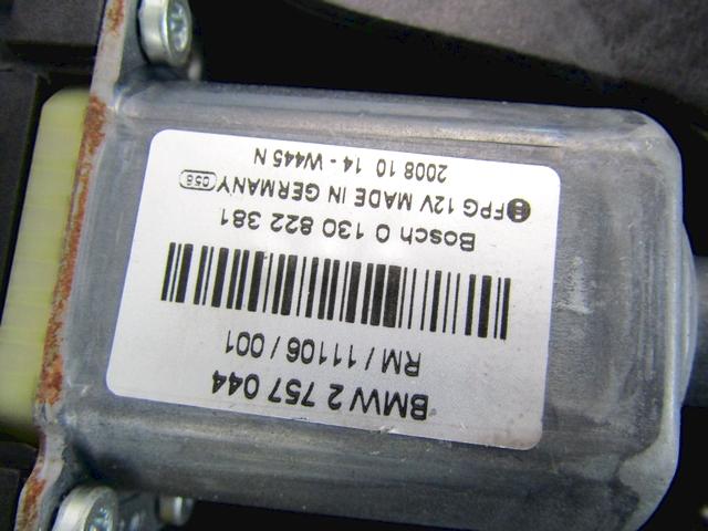 MEHANIZEM DVIGA SPREDNJIH STEKEL  OEM N. 22486 SISTEMA ALZACRISTALLO PORTA ANTERIORE ELETTR ORIGINAL REZERVNI DEL MINI ONE / COOPER BERLINA CABRIO R56 R57 (2007 - 2013) DIESEL LETNIK 2009