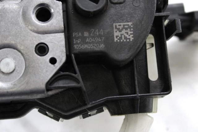 CENTRALNO ZAKLEPANJE PREDNIH LEVIH VRAT OEM N. 9800624480 ORIGINAL REZERVNI DEL CITROEN C3 MK2 SC (2009 - 2016) DIESEL LETNIK 2016