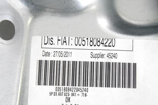 MEHANIZEM DVIGA SPREDNJIH STEKEL  OEM N. 18326 SISTEMA ALZACRISTALLO PORTA ANTERIORE ELETTR ORIGINAL REZERVNI DEL LANCIA MUSA 350 R (09/2007 - 8/2013) BENZINA LETNIK 2011