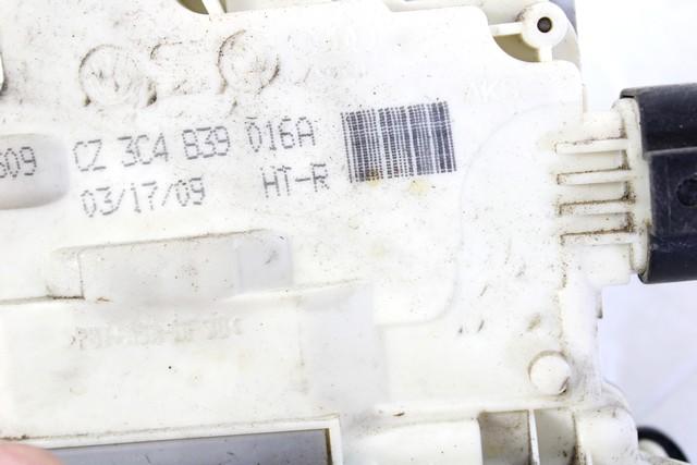 CENTRALNO ZAKLEPANJE ZADNJIH DESNIH VRAT OEM N. 3C4839016A ORIGINAL REZERVNI DEL VOLKSWAGEN PASSAT B6 3C2 3C5 BER/SW (2005 - 09/2010)  DIESEL LETNIK 2009