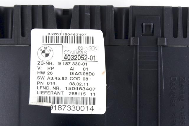 KILOMETER STEVEC OEM N. 9187330 ORIGINAL REZERVNI DEL BMW SERIE 1 BER/COUPE/CABRIO E81/E82/E87/E88 LCI R (2007 - 2013) DIESEL LETNIK 2011